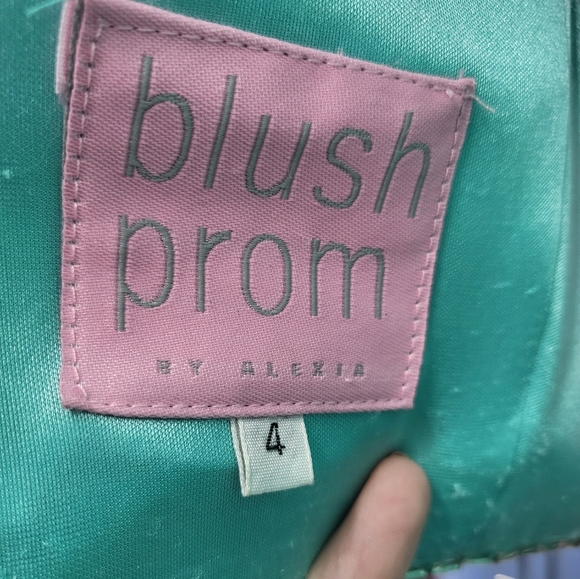 2 Piece Sparkly Prom Dress by Blush Prom - Picture 3 of 4